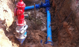 Thi công trụ cứu hỏa 1