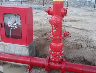 Thi công trụ cứu hỏa 